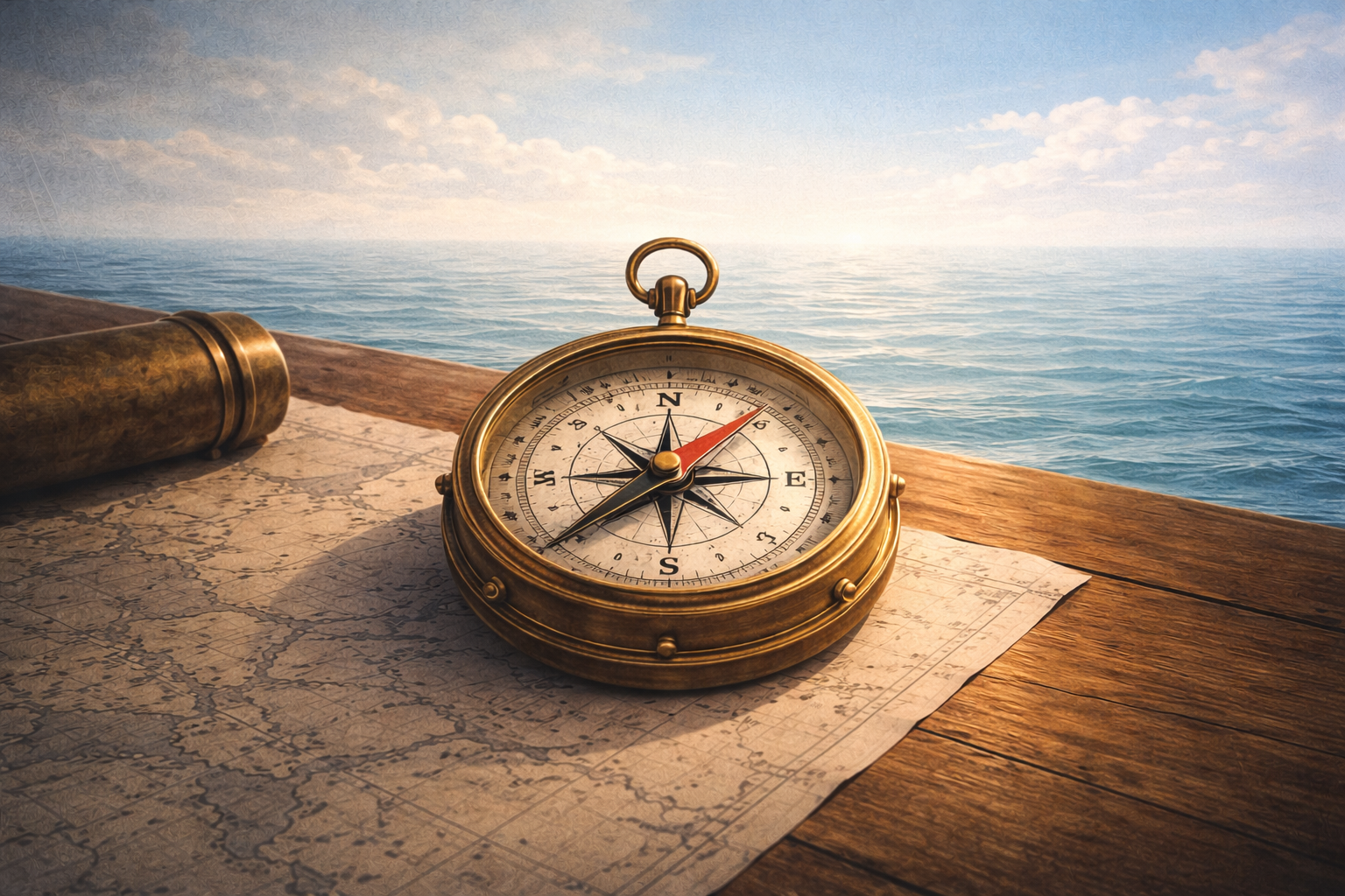 Compass symbolizing predictions